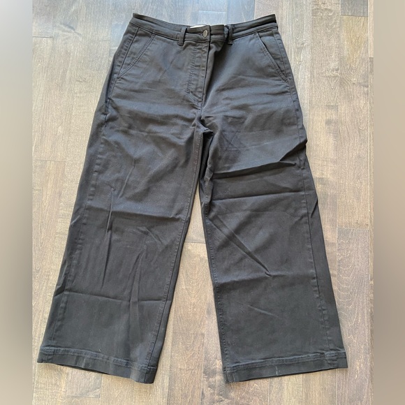 Everlane Wide-Leg Crop Pant black, size 14 - Picture 4 of 7